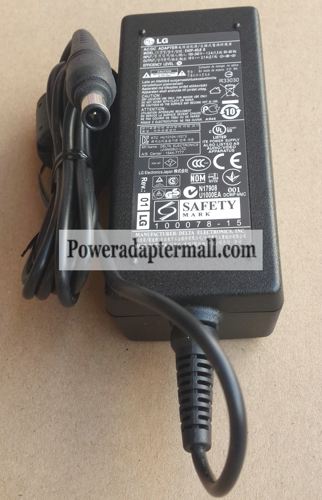 NEW Genuine 19V 2.1A LG 23EA73LM 24LN4510 AC Adapter Charger